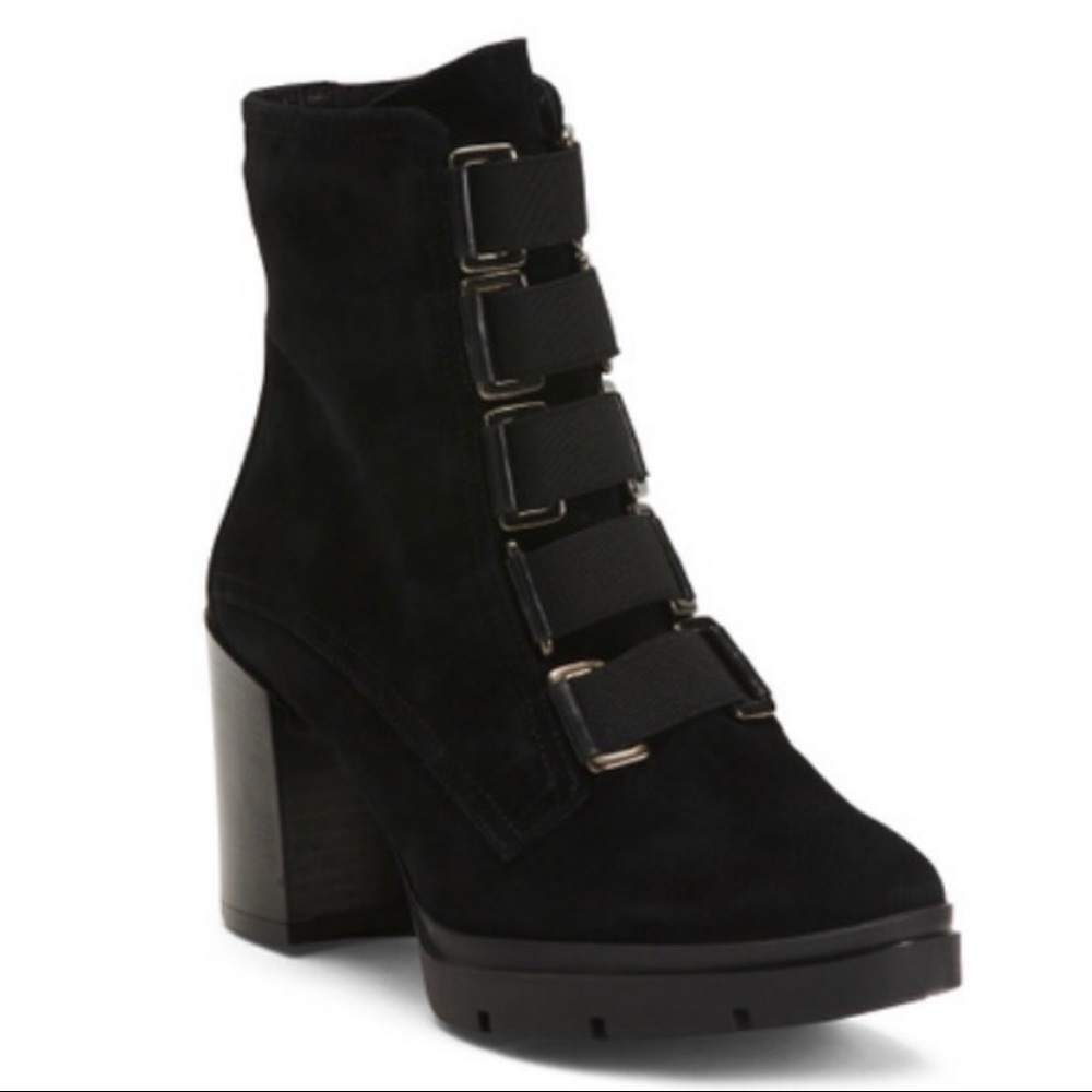 Fabianelli Black Suede Heeled Boots